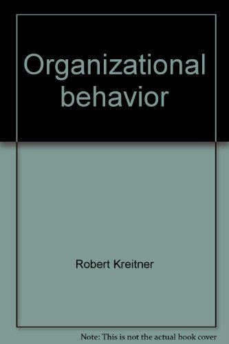 Organizational behavior: Instructor's resource manual (9780256264821) by Kreitner, Robert