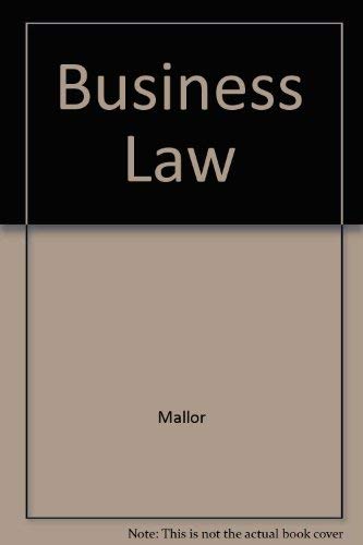 Beispielbild fr Business Law zum Verkauf von Hawking Books