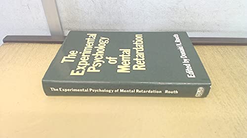 Stock image for The experimental psychology of mental retardation for sale by Cotswold Internet Books