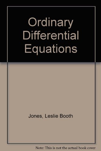 Beispielbild fr Ordinary Differential Equations for Engineering and Science Students zum Verkauf von Anybook.com