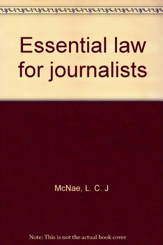 Imagen de archivo de Essential law for journalists a la venta por WorldofBooks