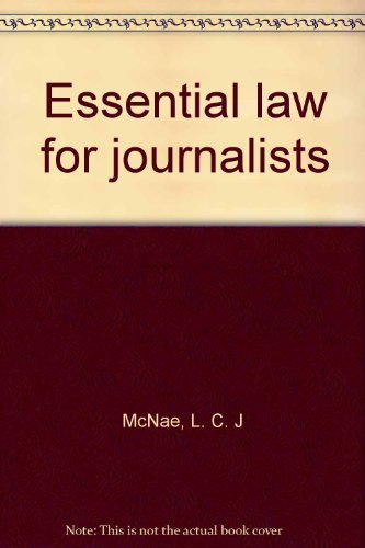 Stock image for Essential law for journalists for sale by WorldofBooks