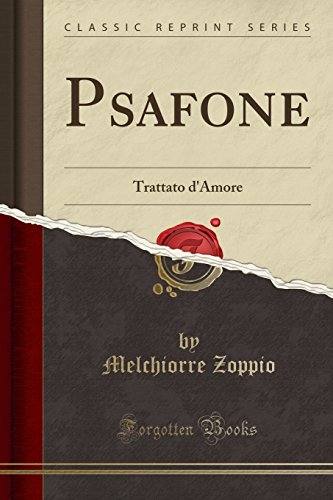 Imagen de archivo de Psafone Trattato d'Amore Classic Reprint a la venta por PBShop.store US