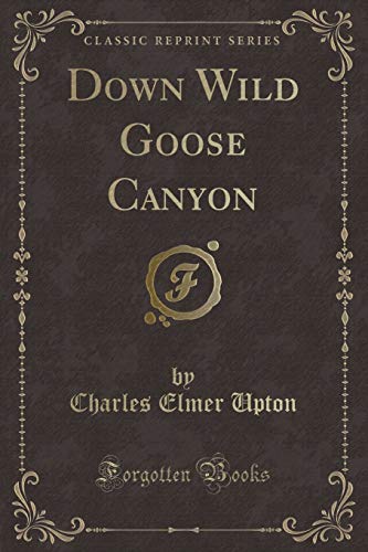 Imagen de archivo de Down Wild Goose Canyon (Classic Reprint) a la venta por Reuseabook