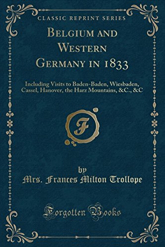 Imagen de archivo de Belgium and Western Germany in 1833 a la venta por PBShop.store US