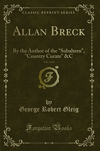 Stock image for Allan Breck, Vol. 1 of 2 for sale by PBShop.store US