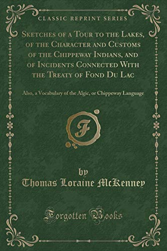 Stock image for Sketches of a Tour to the Lakes, of the Character and Customs of the Chippeway for sale by Forgotten Books