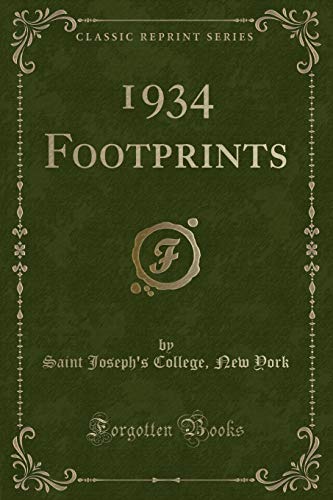 Stock image for 1934 Footprints Classic Reprint for sale by PBShop.store US