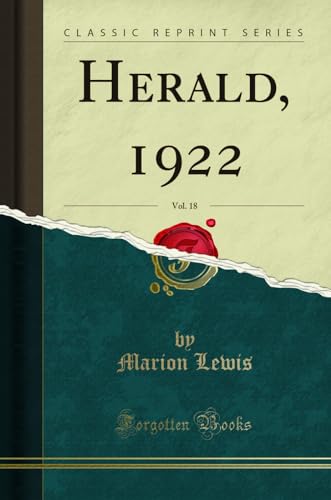 Stock image for Herald, 1922, Vol 18 Classic Reprint for sale by PBShop.store US