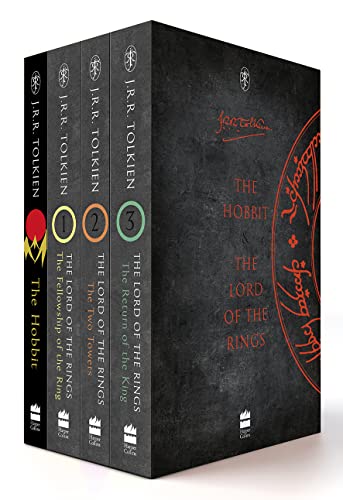 Stock image for Tolkien 4 book boxed set (The Hobbit, The Fellowship of the Ring, The Two Towers, The Return of the King) for sale by GF Books, Inc.