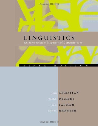 Stock image for Linguistics : An Introduction to Language and Communication for sale by Better World Books: West