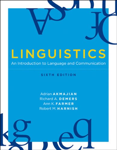 Imagen de archivo de Linguistics: An Introduction to Language and Communication a la venta por ThriftBooks-Dallas