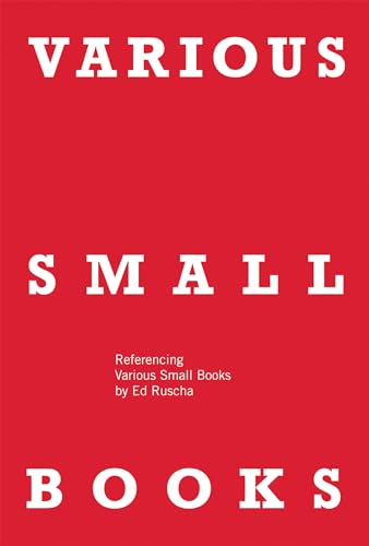 9780262018777: VARIOUS SMALL BOOKS: Referencing Various Small Books by Ed Ruscha