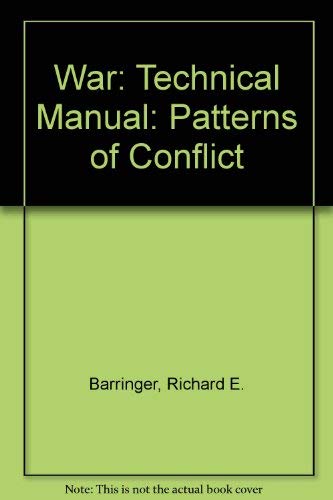 9780262020855: Technical Manual (War: Patterns of Conflict)
