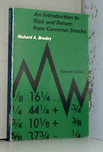 9780262021876: Brealey: Introduction to Risk & Return from Comm on Stocks 2ed (Cloth)