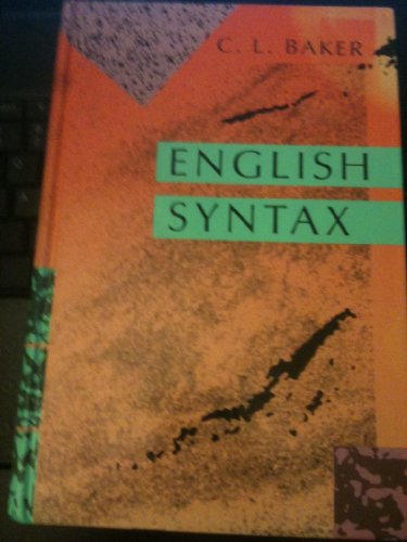 9780262022873: English Syntax