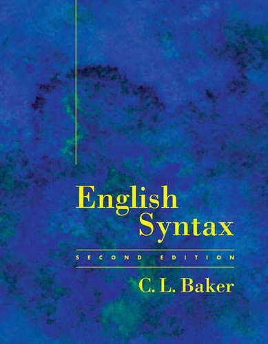 9780262023856: English Syntax 2e