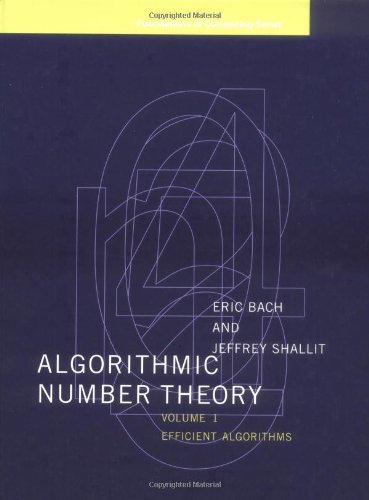 9780262024051: Algorithmic Number Theory: Efficient Algorithms: 1