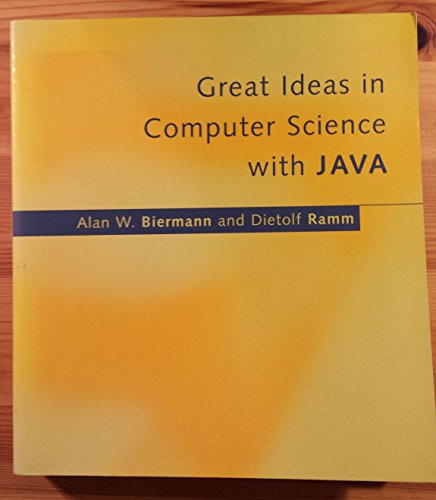 Stock image for Great Ideas in Computer Science with Java for sale by ThriftBooks-Atlanta