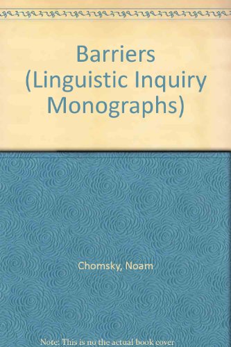 9780262031189: Barriers (Linguistic Inquiry Monographs)