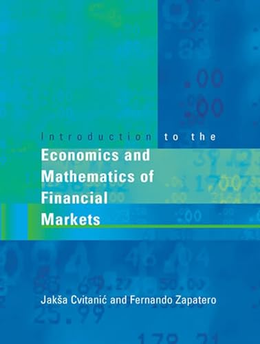 9780262033206: Introduction to the Economics and Mathematics of Financial Markets
