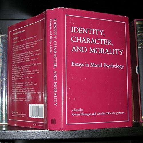 Beispielbild fr Identity, Character, and Morality : Essays in Moral Psychology zum Verkauf von Better World Books