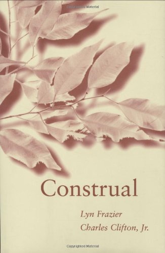Stock image for CONSTRUAL. for sale by Sainsbury's Books Pty. Ltd.
