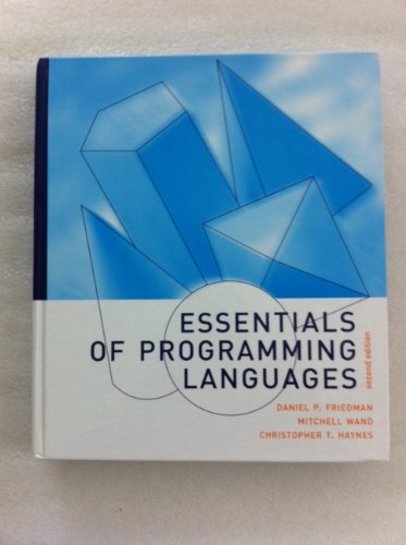 9780262062176: Essentials of Programming Languages