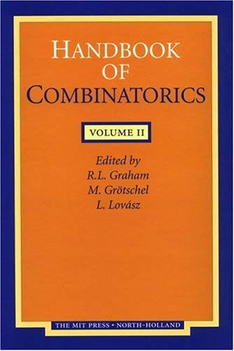 Imagen de archivo de Handbook of Combinatorics, Vol. 2 a la venta por ZBK Books