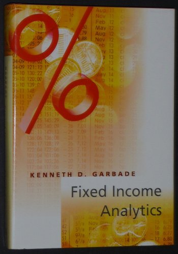 9780262071765: Fixed Income Analytics