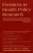 Stock image for Frontiers in Health Policy Research Vol. 3 for sale by Follow Books
