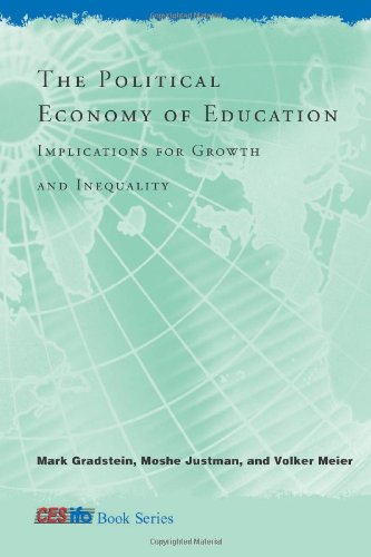 Imagen de archivo de The Political Economy Of Education: Implications For Growth And Inequality (CESIFO BOOK SERIES) a la venta por Mispah books