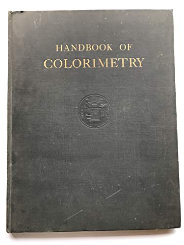 9780262080019: Handbook of Colorimetry