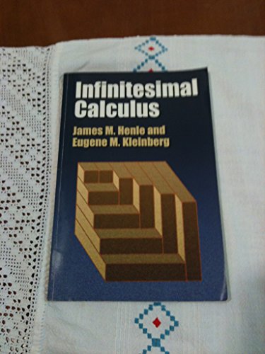 9780262080972: Infinitesimal Calculus