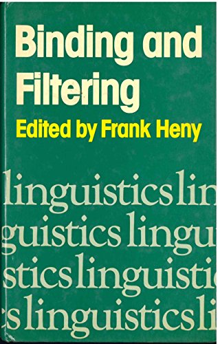 Stock image for Binding and Filtering Heny, Frank for sale by Michigander Books