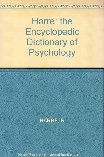 Stock image for The Encyclopedic Dictionary of Psychology for sale by Bellwetherbooks