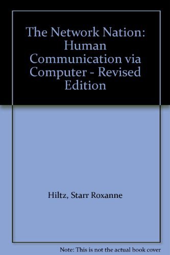 9780262082198: The Network Nation: Human Communication Via Computer