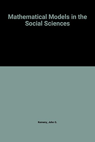 9780262110471: Mathematical models in the social sciences