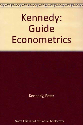 9780262110730: Kennedy: Guide Econometrics