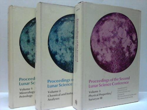 Stock image for Proceedings of the Second Lunar Science Conference, Houston, Texas, January 11-14, 1971, Sponsored by the Lunar Science Institute for sale by Better World Books