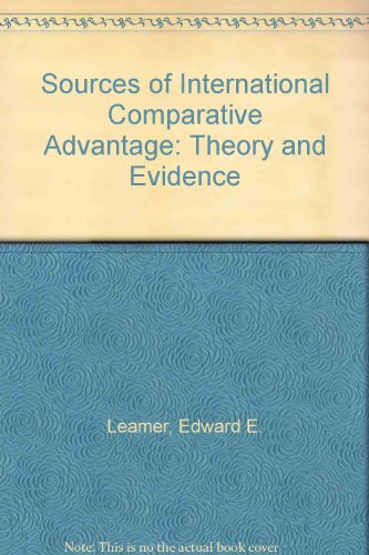 Stock image for Sources of international comparative advantage: Theory and evidence for sale by Phatpocket Limited