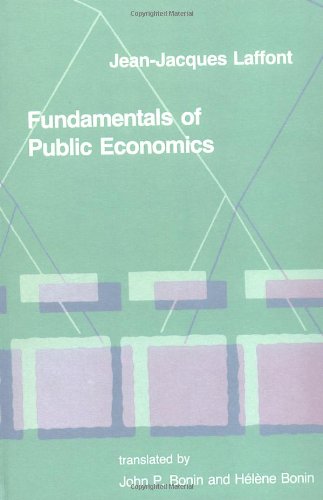 Imagen de archivo de Fundamentals of Public Economics (The MIT Press) a la venta por HPB-Red