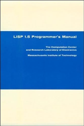 Imagen de archivo de LISP 1.5 Programmer's Manual a la venta por Half Price Books Inc.