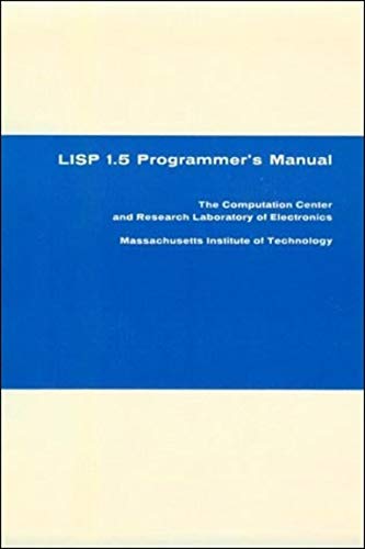 9780262130110: LISP 1.5 Programmer's Manual