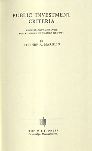 Imagen de archivo de Marglin: Public Investment Criteria a la venta por Wonder Book