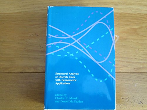 Imagen de archivo de Structural Analysis of Discrete Data with Econometric Applications a la venta por HPB-Red