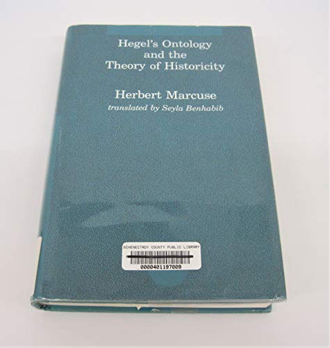 Beispielbild fr Hegel's Ontology and the Theory of Historicity (Studies in Contemporary German Social Thought) zum Verkauf von Books Unplugged