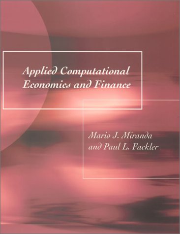 9780262134200: Applied Computational Economics and Finance