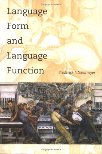 Imagen de archivo de Language Form and Language Function (Language, Speech, and Communication) a la venta por HPB-Red