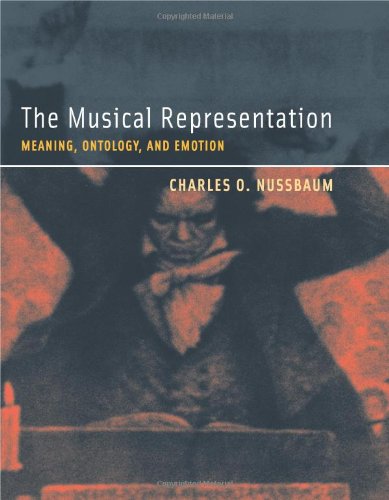 9780262140966: The Musical Representation: Meaning, Ontology, and Emotion (Bradford Books)